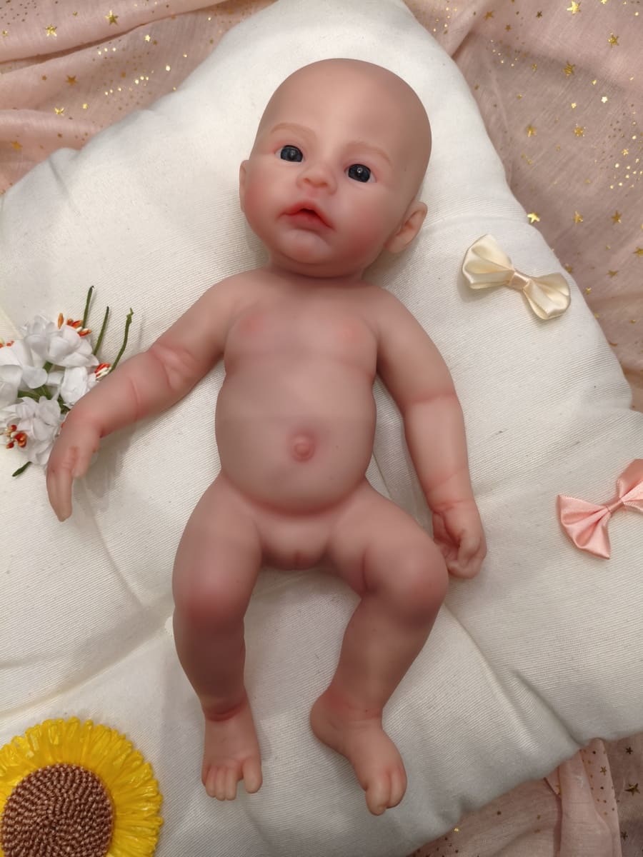 Bebé Reborn Mar- 30 cm de Silicona Blanda Realista