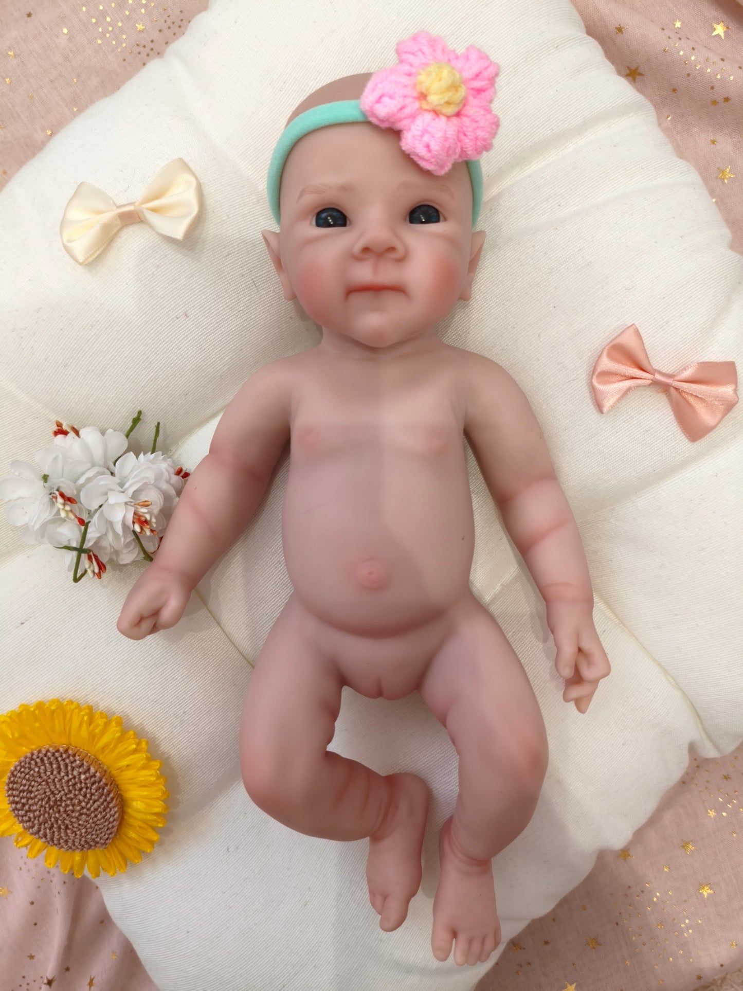 Bebé Reborn Mirna - 30 cm de Silicona Blanda Realista