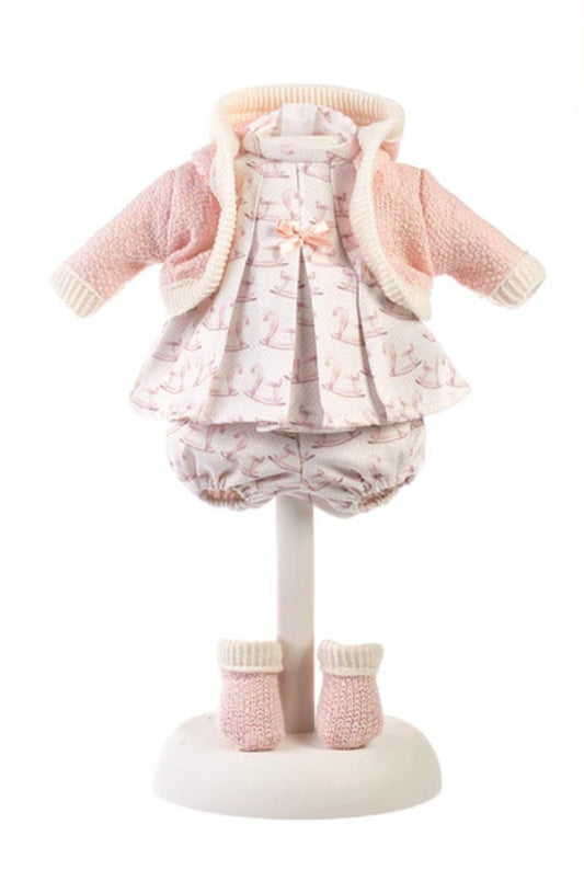 Ropa conjunto rosa caballitos 33 cm