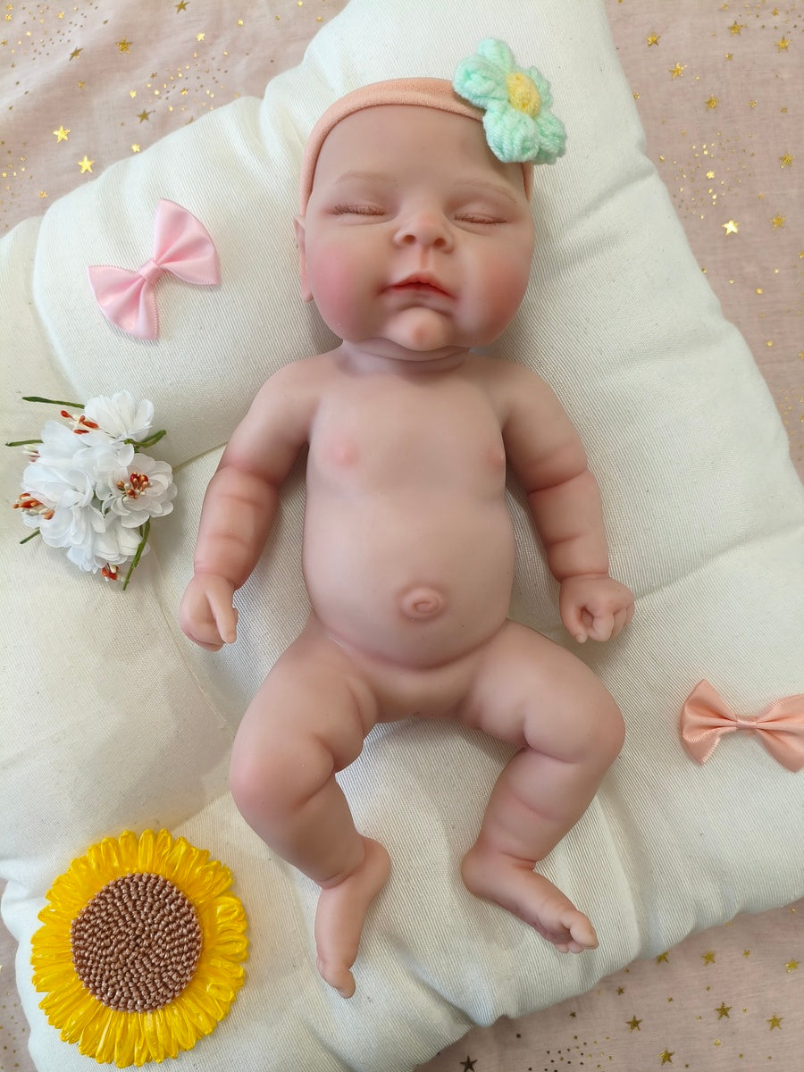 Bebé Reborn Abril - 30 cm de Silicona Blanda Realista