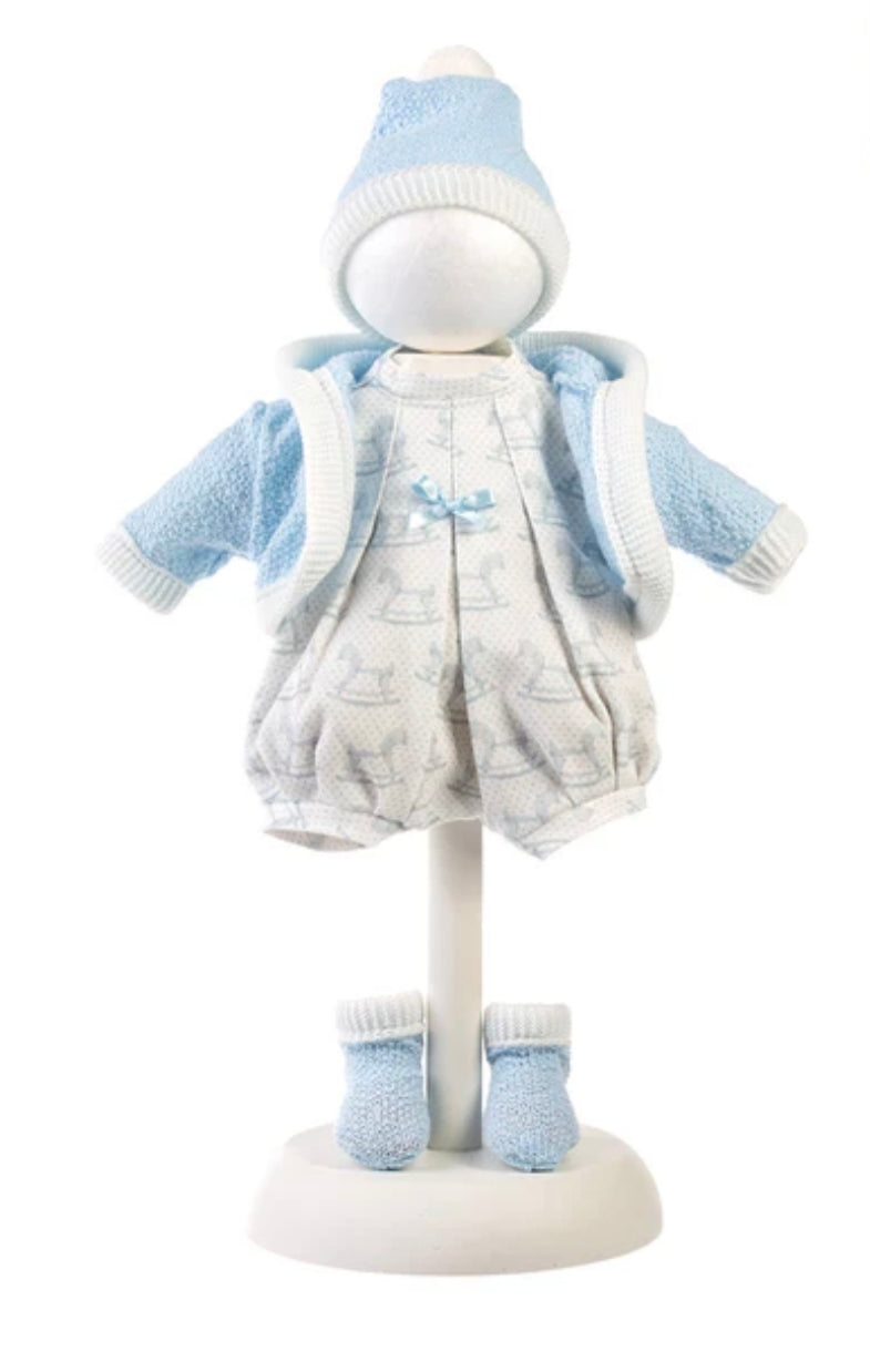 Ropa conjunto azul caballitos 33 cm