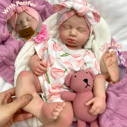 Bebé Reborn Silicona Alma Niña 50cm / 3,1kg