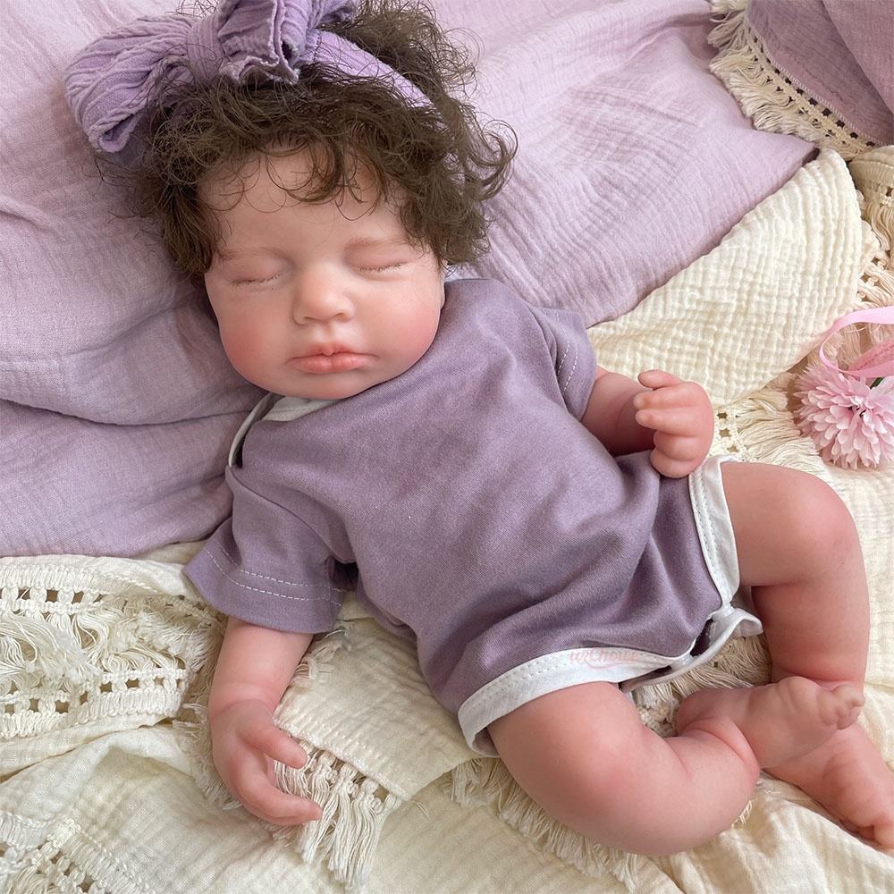 Bebé Reborn Silicona Mirna Niña 45cm / 3,5kg