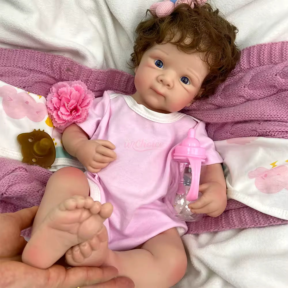 Bebé Reborn Silicona Atenea Niña 50cm / 3,4kg