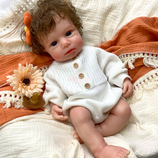 Bebé Reborn Silicona Mirna Niña 48cm / 3,1kg