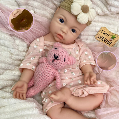 Bebé Reborn Silicona Nerea Niña 45cm / 2,6kg