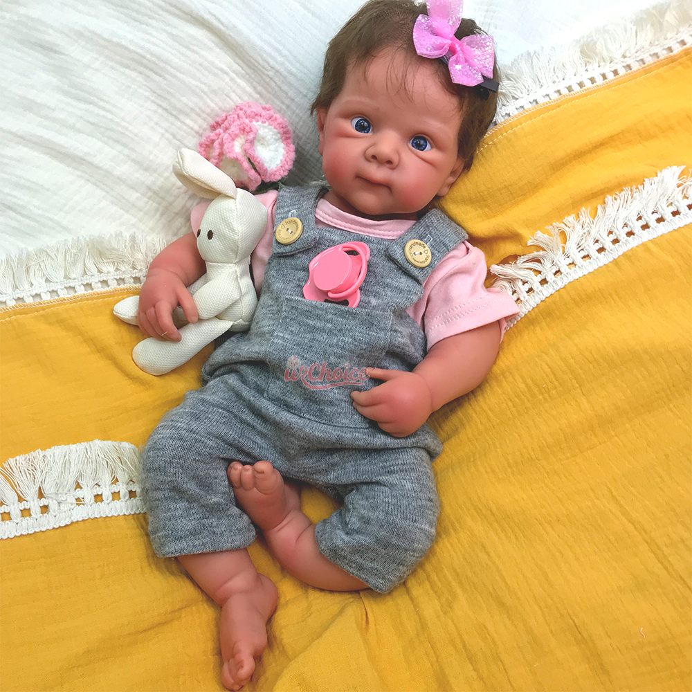 Bebé Reborn Silicona Leslie Niña 50cm / 3,4kg