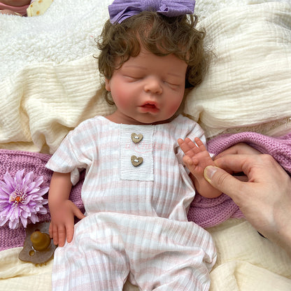 Bebé Reborn Silicona Zoe Niña 45cm / 2,7kg