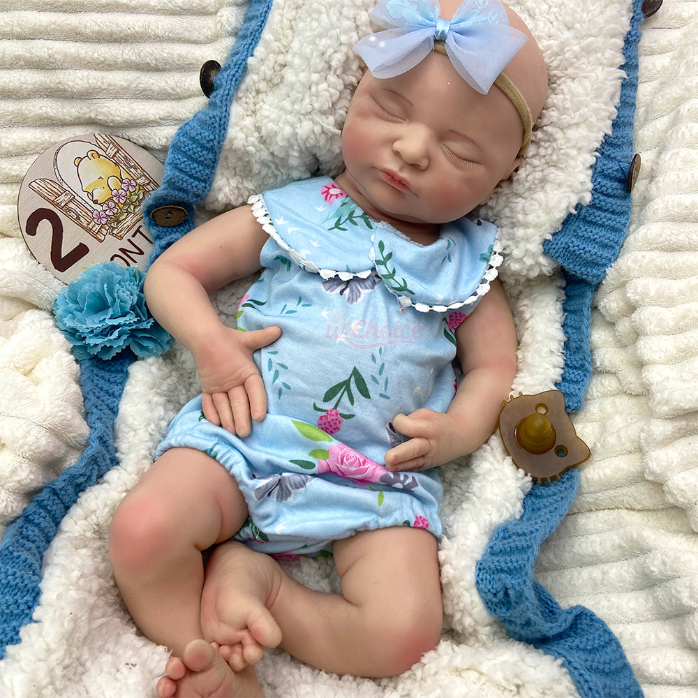 Bebé Reborn Silicona Evelyn Niña 50cm / 3,4kg