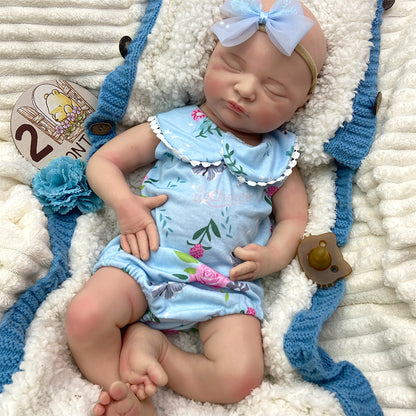 Bebé Reborn Silicona Evelyn Niña 50cm / 3,4kg