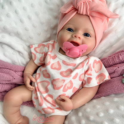 Bebé Reborn Silicona Cloe Niña 45cm / 2,5kg