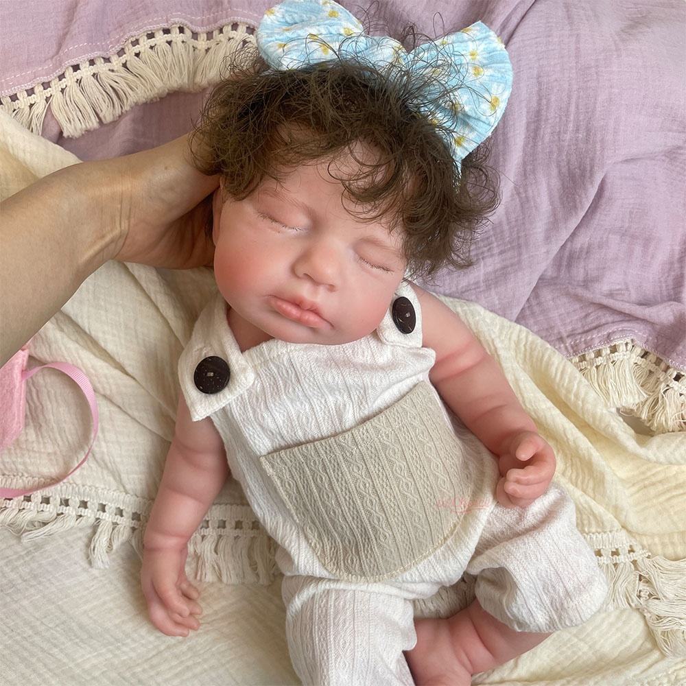 Bebé Reborn Silicona Mirna Niña 45cm / 3,5kg