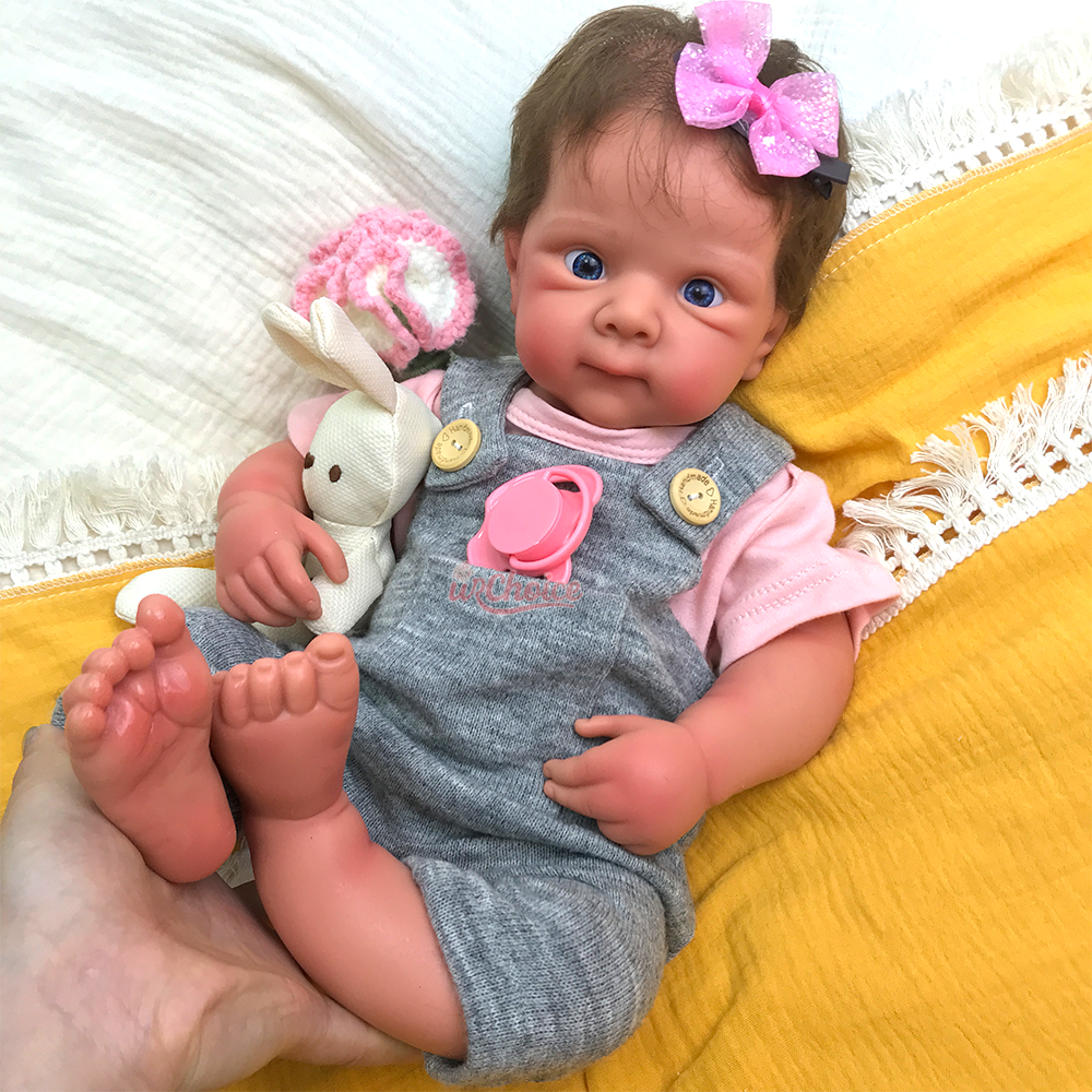 Bebé Reborn Silicona Leslie Niña 50cm / 3,4kg