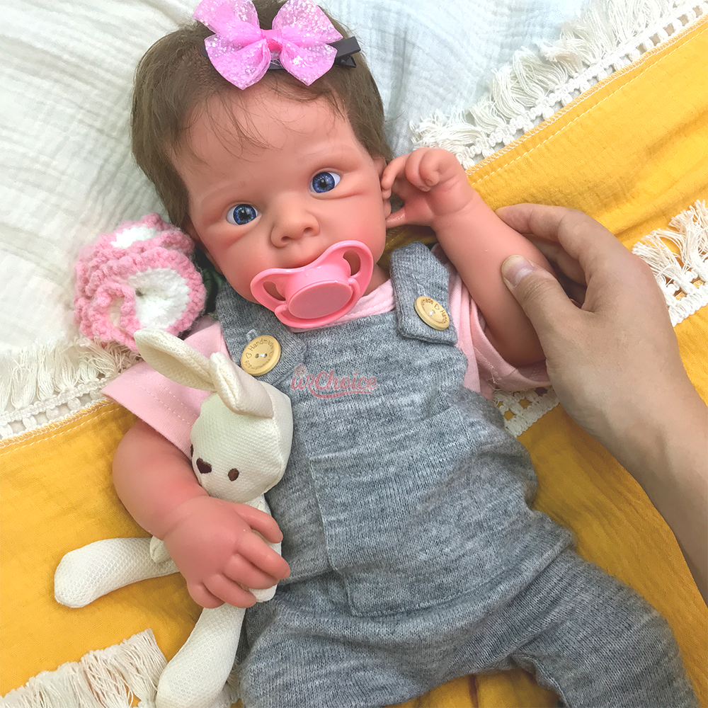 Bebé Reborn Silicona Leslie Niña 50cm / 3,4kg