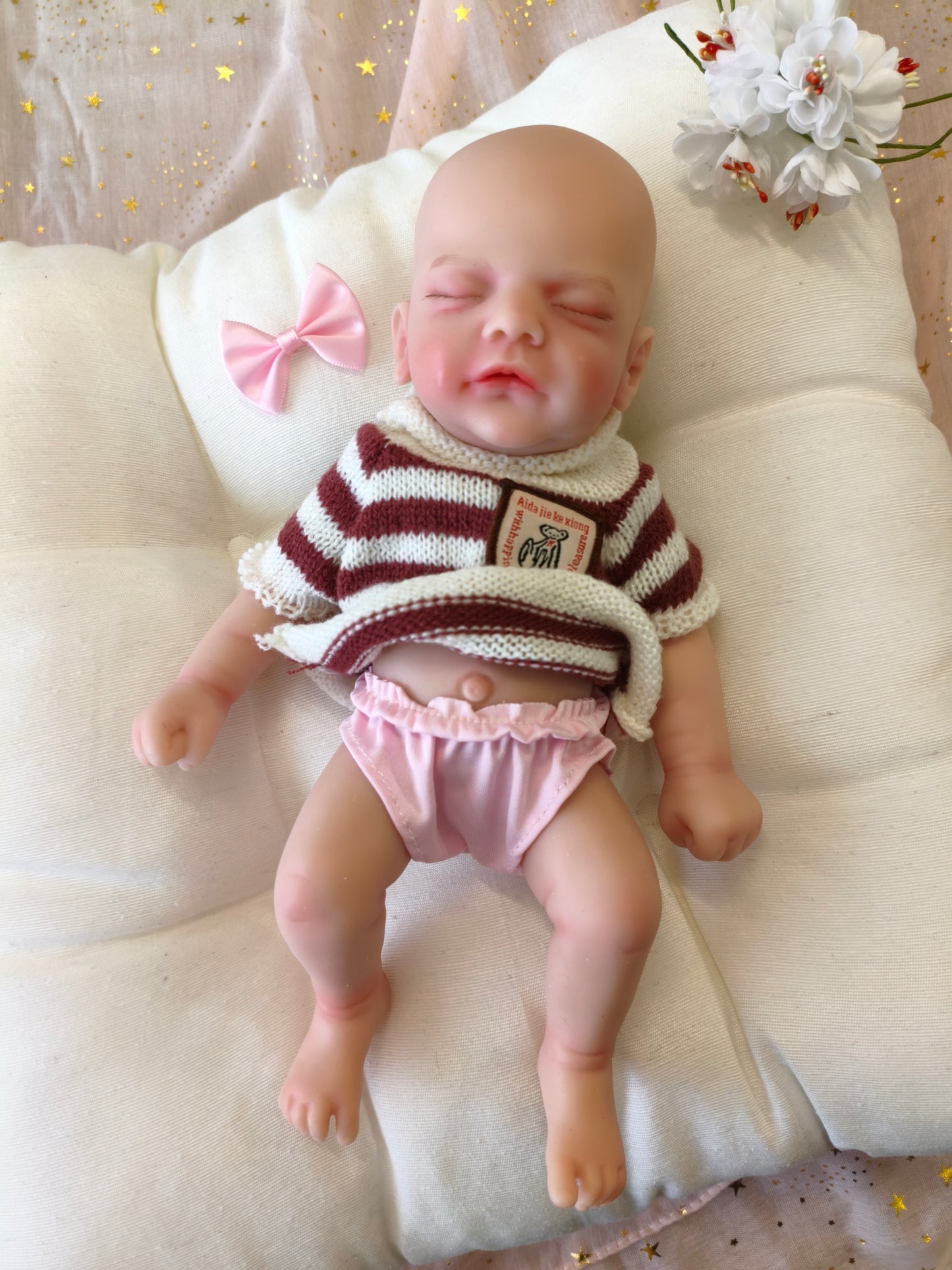 Bebé Reborn Olga - 30 cm de Silicona Blanda Realista