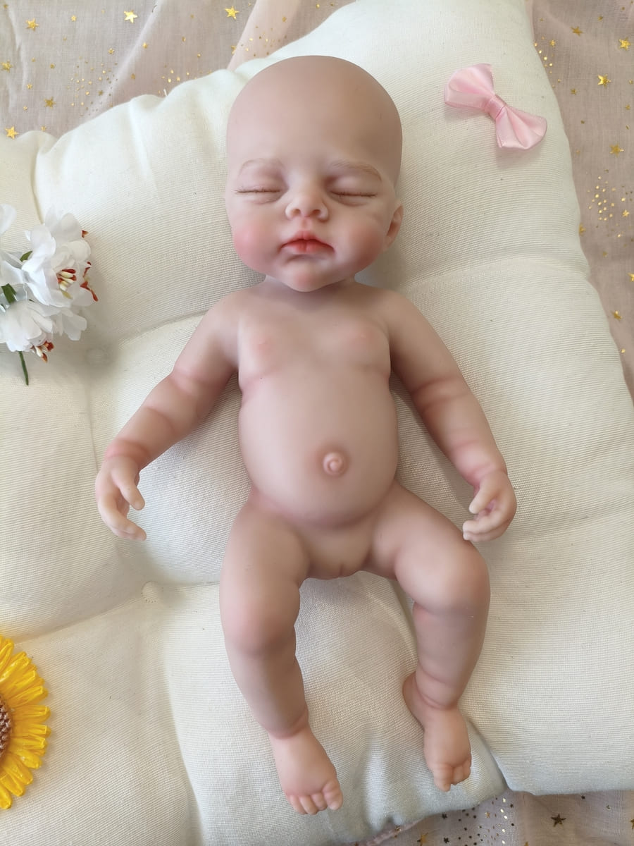Bebé Reborn Alba - 30 cm de Silicona Blanda Realista
