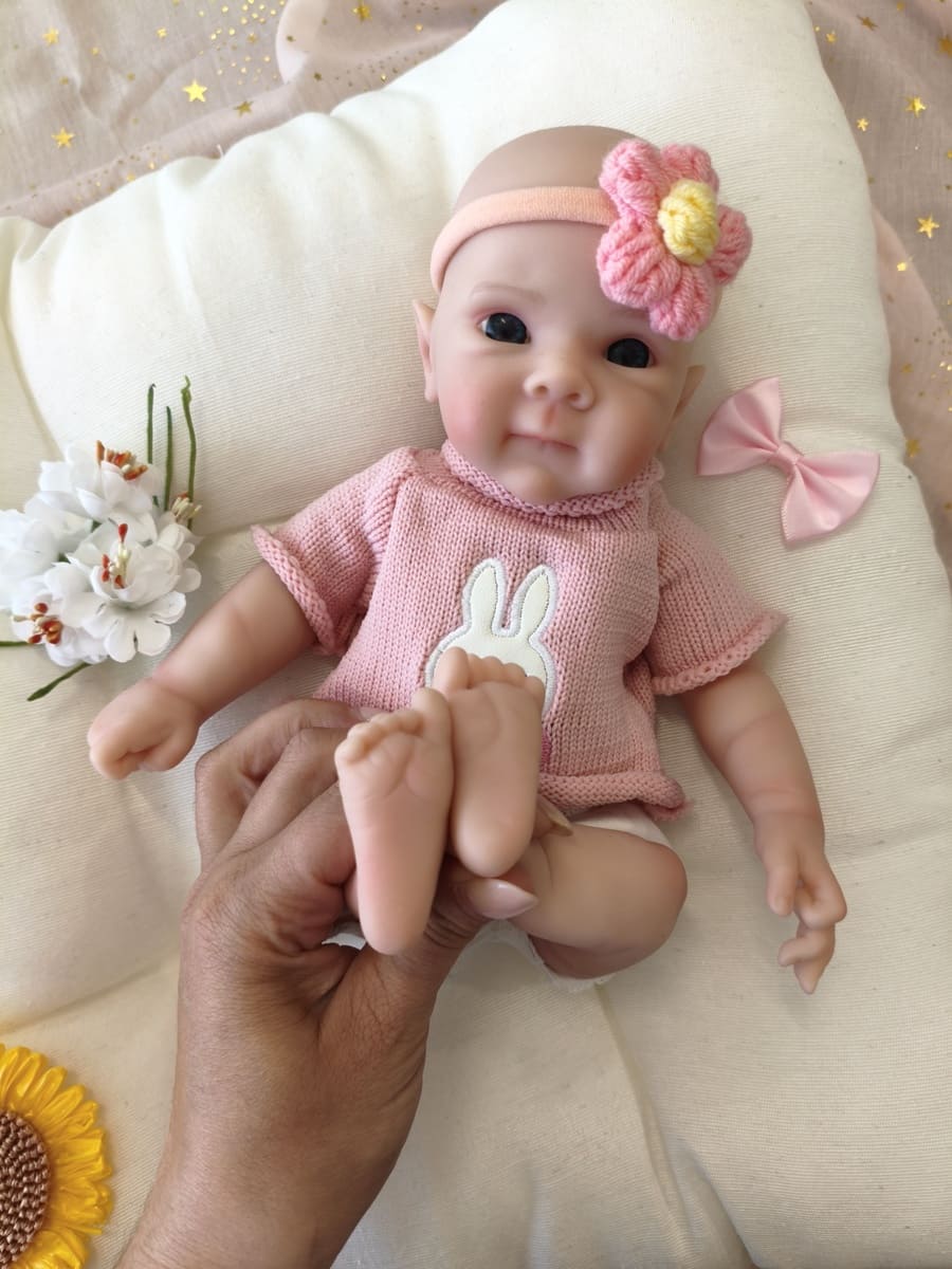 Bebé Reborn Mirna - 30 cm de Silicona Blanda Realista