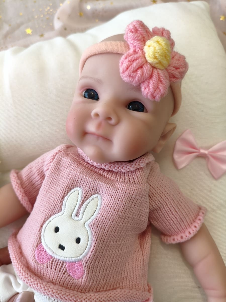 Bebé Reborn Mirna - 30 cm de Silicona Blanda Realista