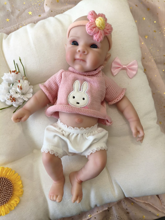 Bebé Reborn Mirna - 30 cm de Silicona Blanda Realista