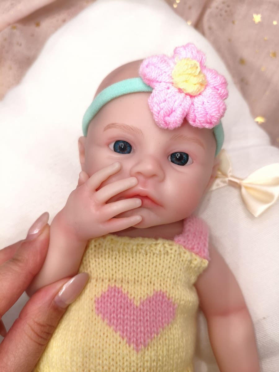 Bebé Reborn Mar- 30 cm de Silicona Blanda Realista