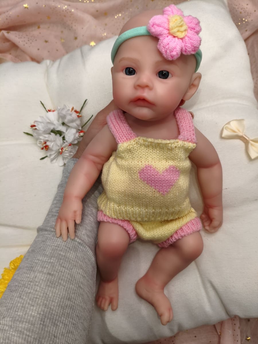 Bebé Reborn Mar- 30 cm de Silicona Blanda Realista