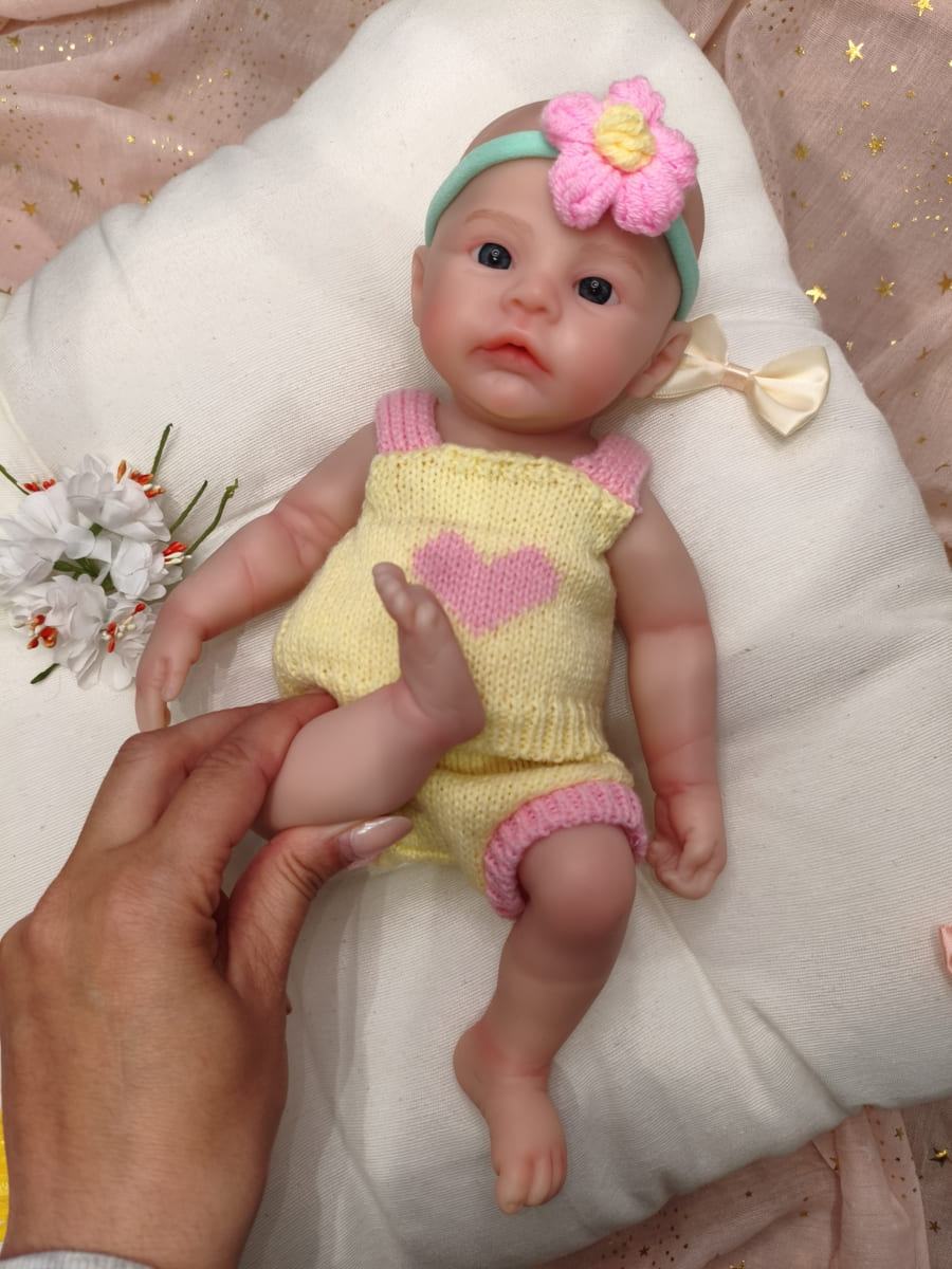 Bebé Reborn Mar- 30 cm de Silicona Blanda Realista