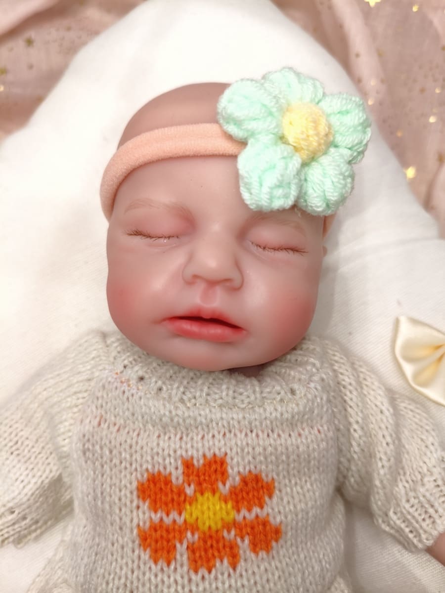 Bebé Reborn Alma- 30 cm de Silicona Blanda Realista