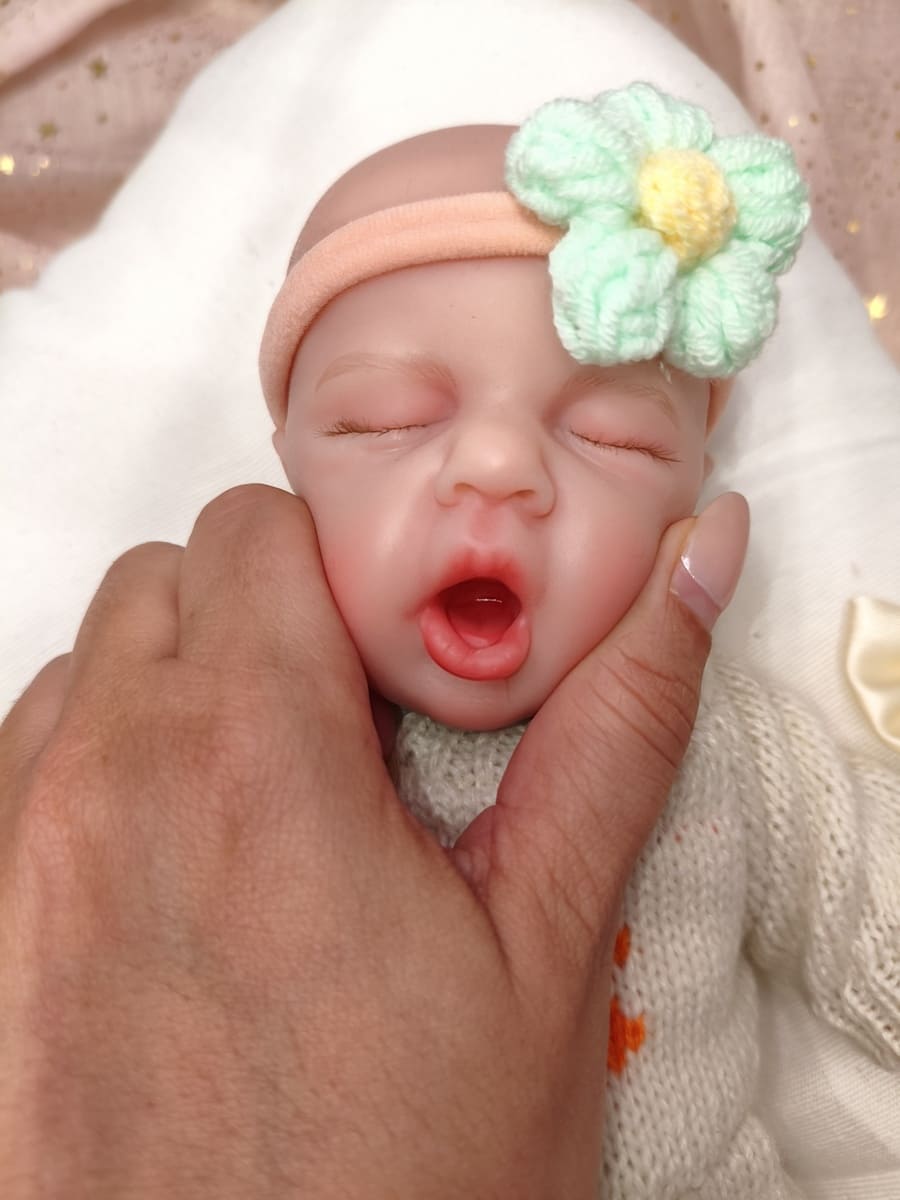 Bebé Reborn Alma- 30 cm de Silicona Blanda Realista