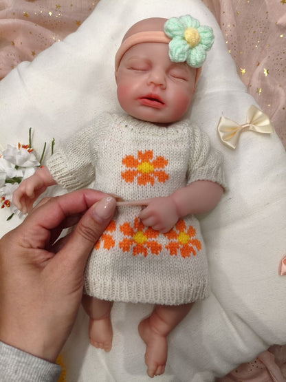 Bebé Reborn Alma - 30 cm de Silicona Blanda Realista