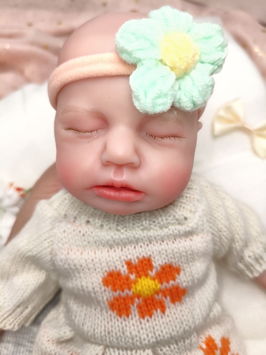 Bebé Reborn Alma- 30 cm de Silicona Blanda Realista