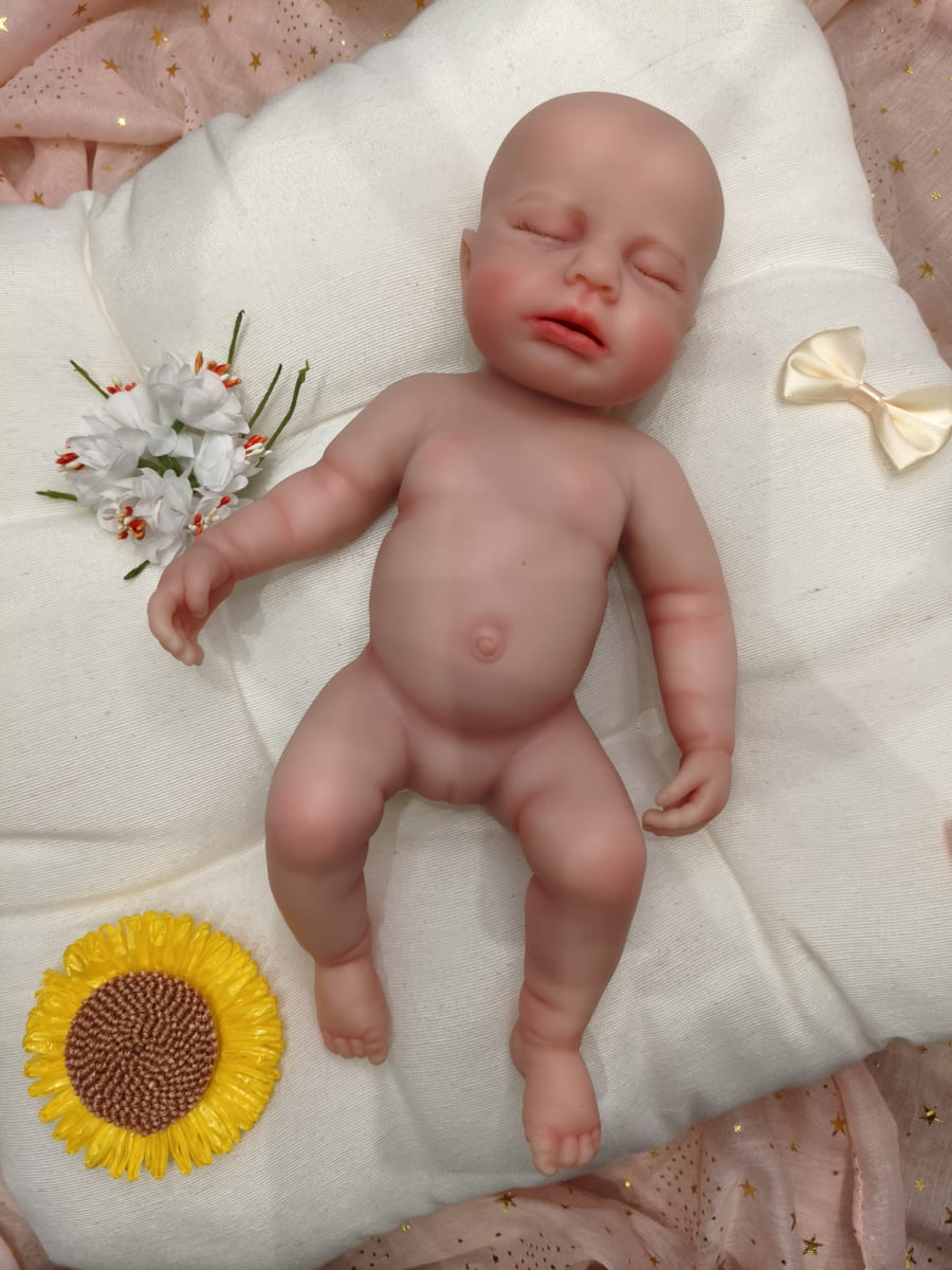Bebé Reborn Alma- 30 cm de Silicona Blanda Realista