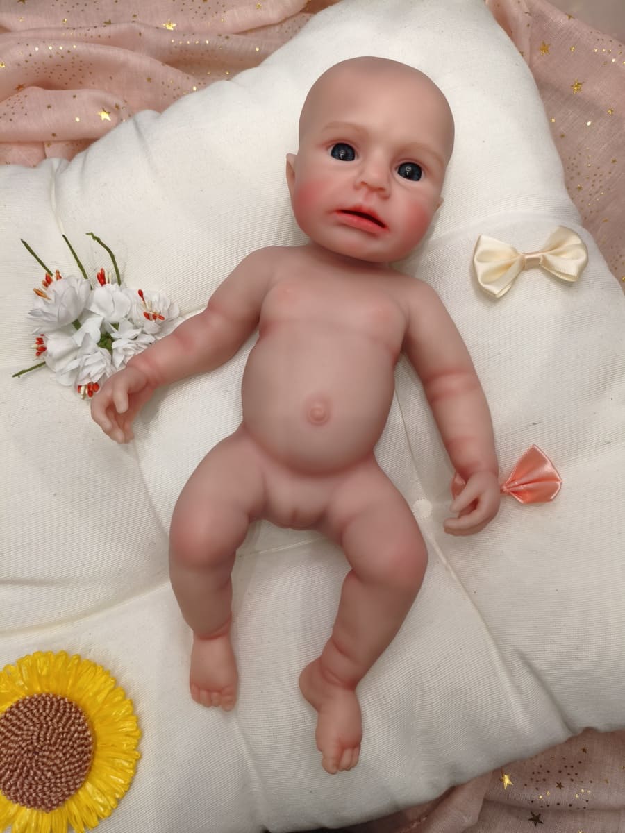 Bebé Reborn Mía - 30 cm de Silicona Blanda Realista