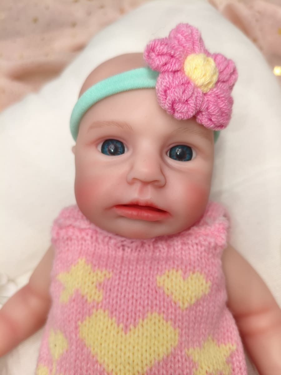 Bebé Reborn Mía - 30 cm de Silicona Blanda Realista