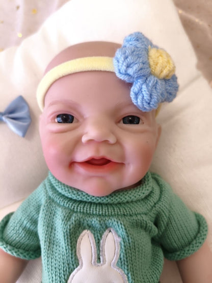 Bebé Reborn Alan - 30 cm de Silicona Blanda Realista