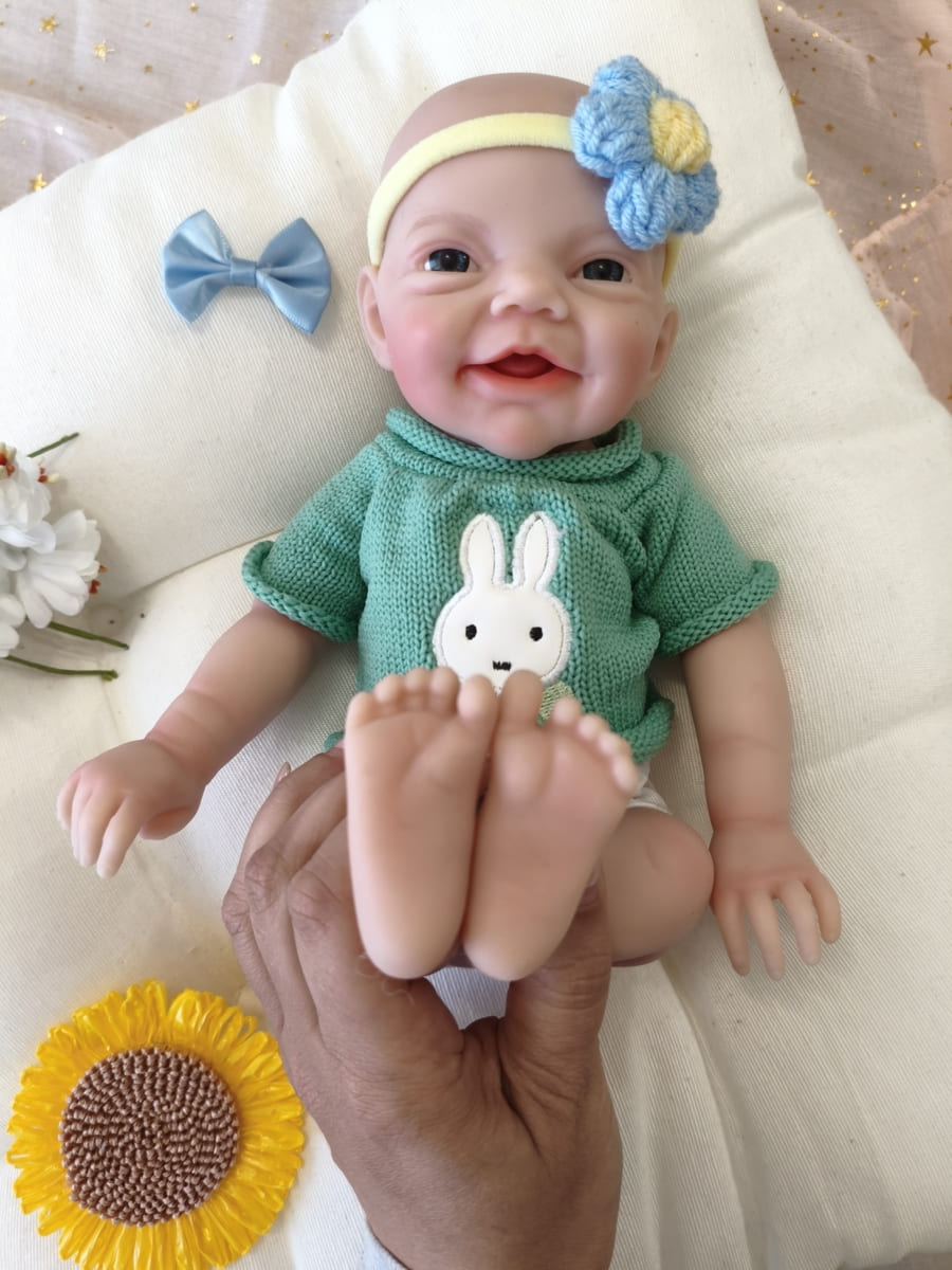 Bebé Reborn Alan - 30 cm de Silicona Blanda Realista