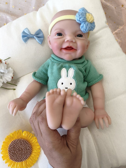 Bebé Reborn Alan - 30 cm de Silicona Blanda Realista