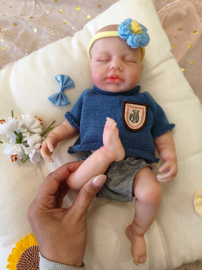 Bebé Reborn Eric - 30 cm de Silicona Blanda Realista