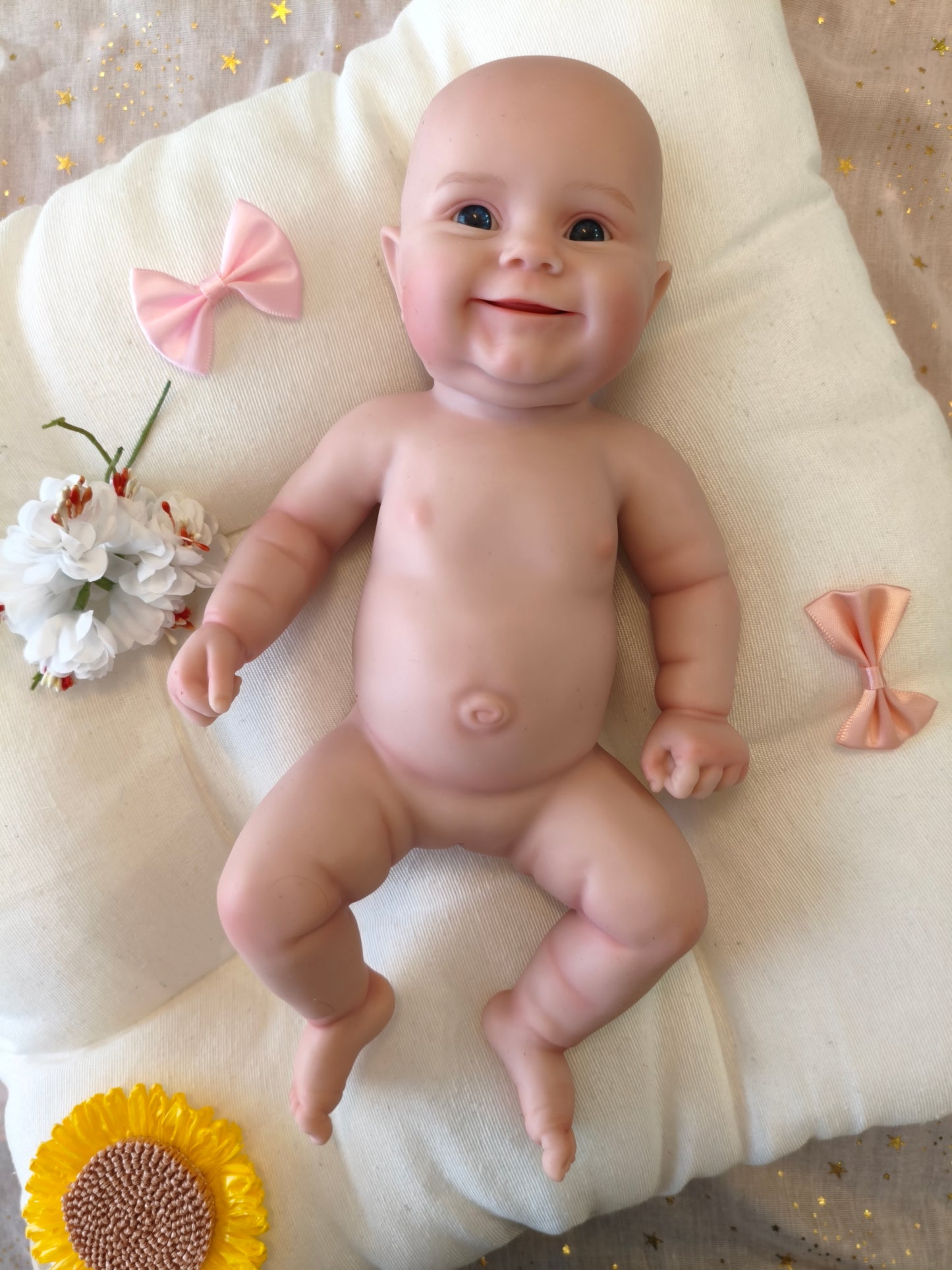 Bebé Reborn Noa - 30 cm de Silicona Blanda Realista