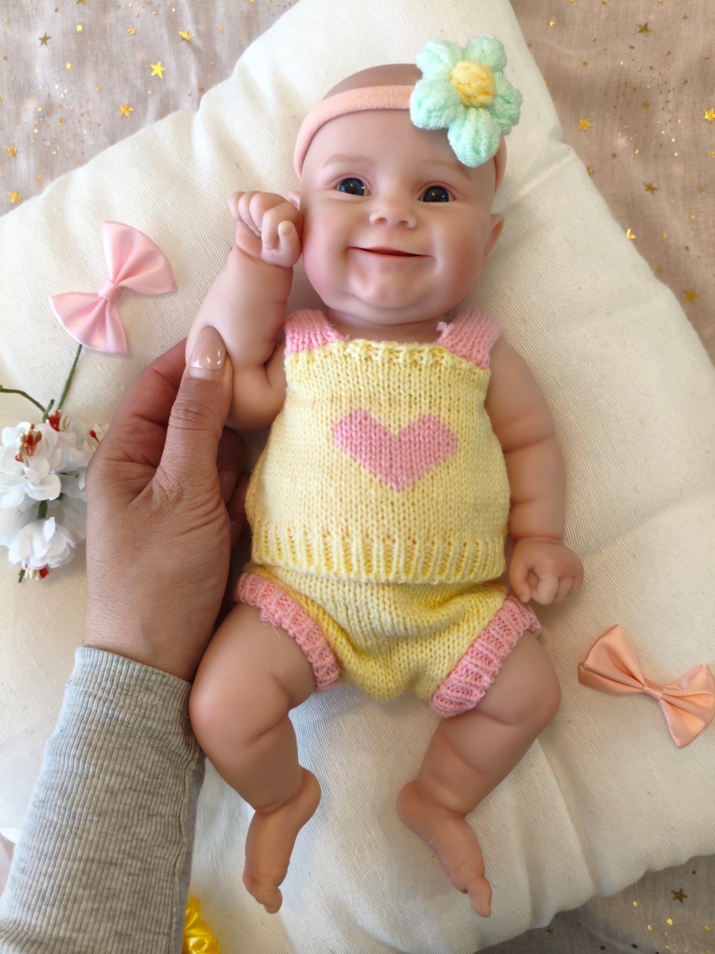 Bebé Reborn Noa - 30 cm de Silicona Blanda Realista
