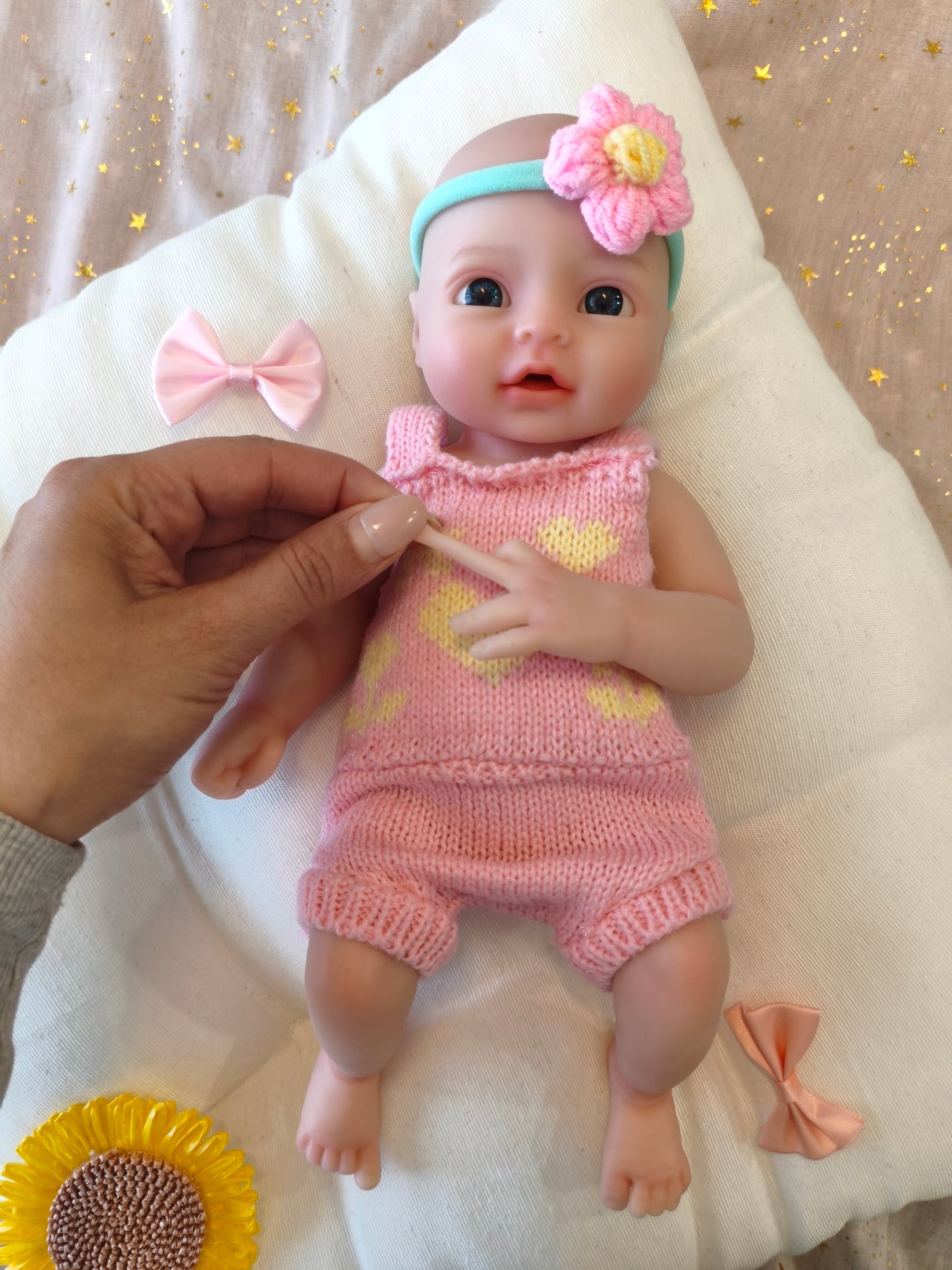 Bebé Reborn Sara - 30 cm de Silicona Blanda Realista