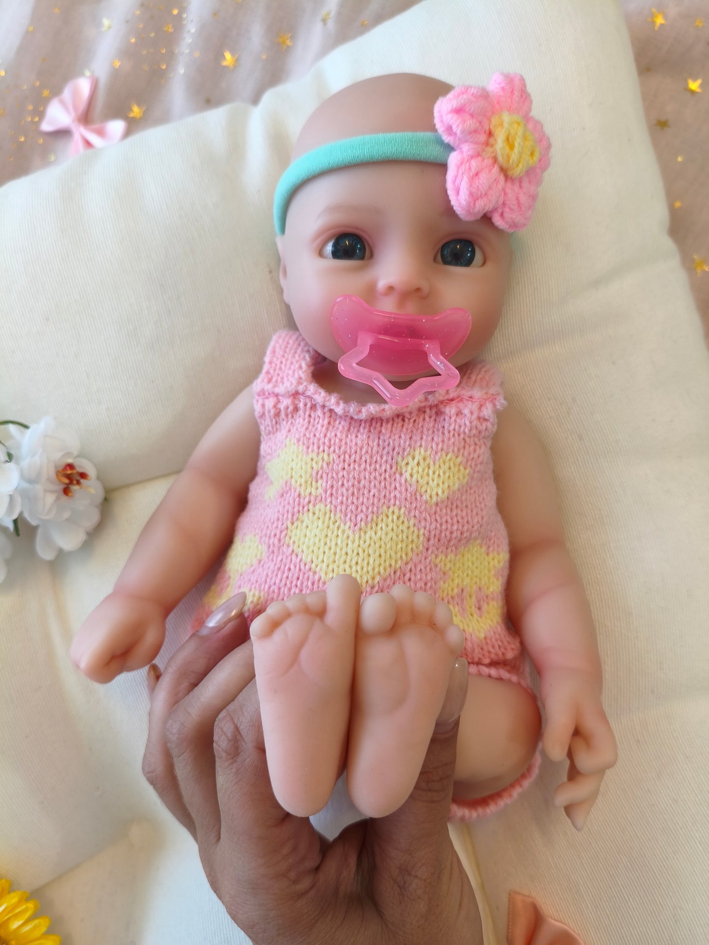 Bebé Reborn Sara - 30 cm de Silicona Blanda Realista