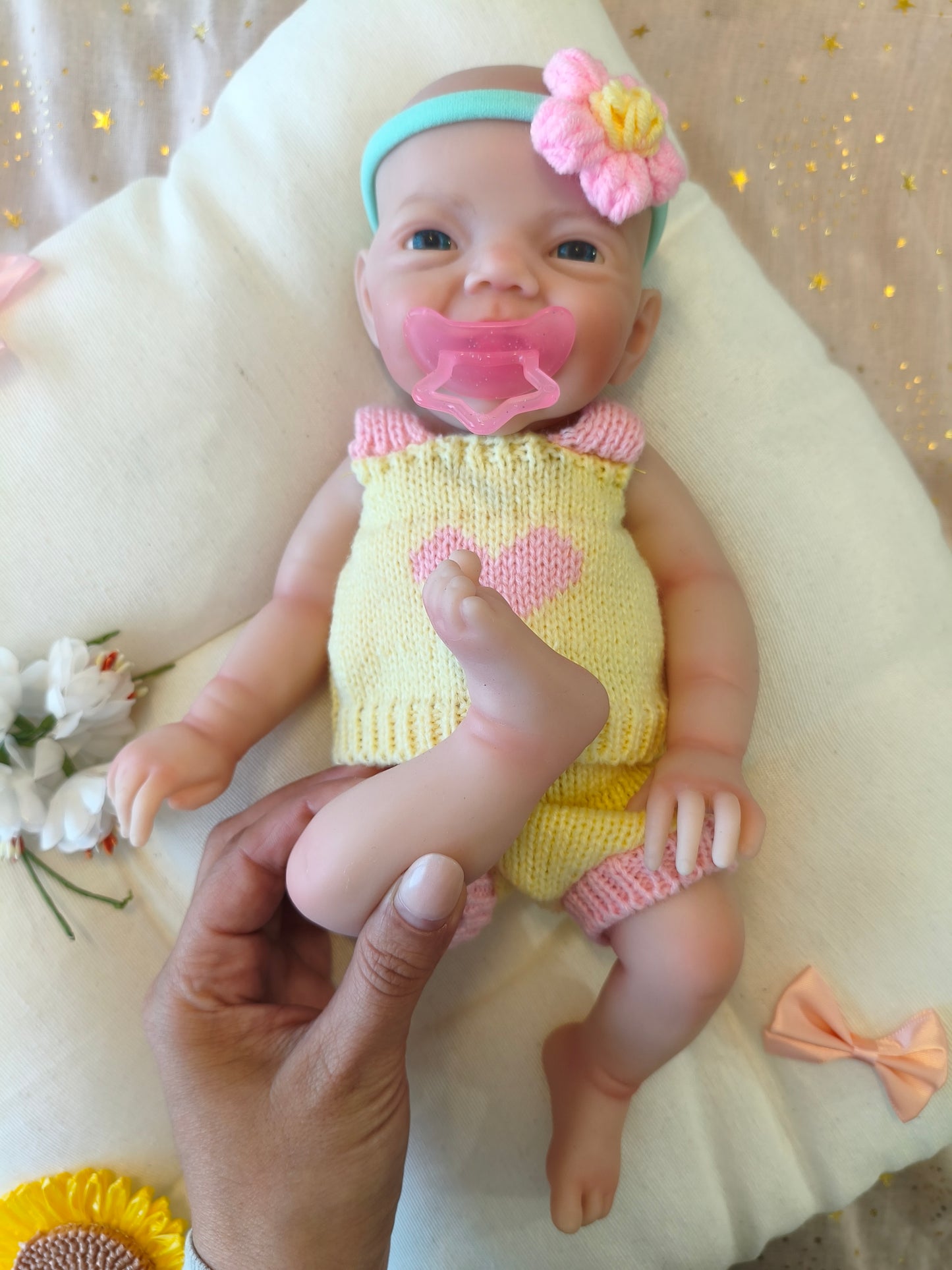 Bebé Reborn Lily - 30 cm de Silicona Blanda Realista