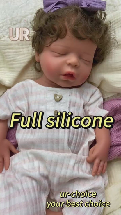 Bebé Reborn Silicona Zoe Niña 45cm / 2,7kg
