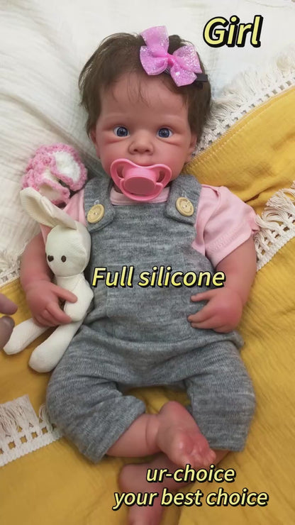 Bebé Reborn Silicona Leslie Niña 50cm / 3,4kg