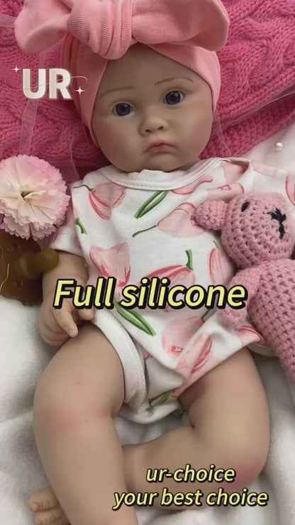 Bebé Reborn Silicona Iris Niña 45cm / 2,7kg
