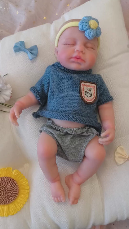 Bebé Reborn Eric - 30 cm de Silicona Blanda Realista