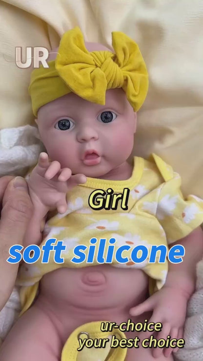 Bebé Reborn Silicona Alba Niña 42cm / 2,4kg