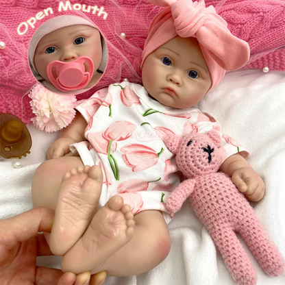 Bebé Reborn Silicona Iris Niña 45cm / 2,7kg