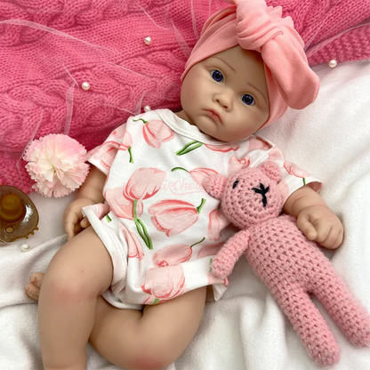 Bebé Reborn Silicona Iris Niña 45cm / 2,7kg