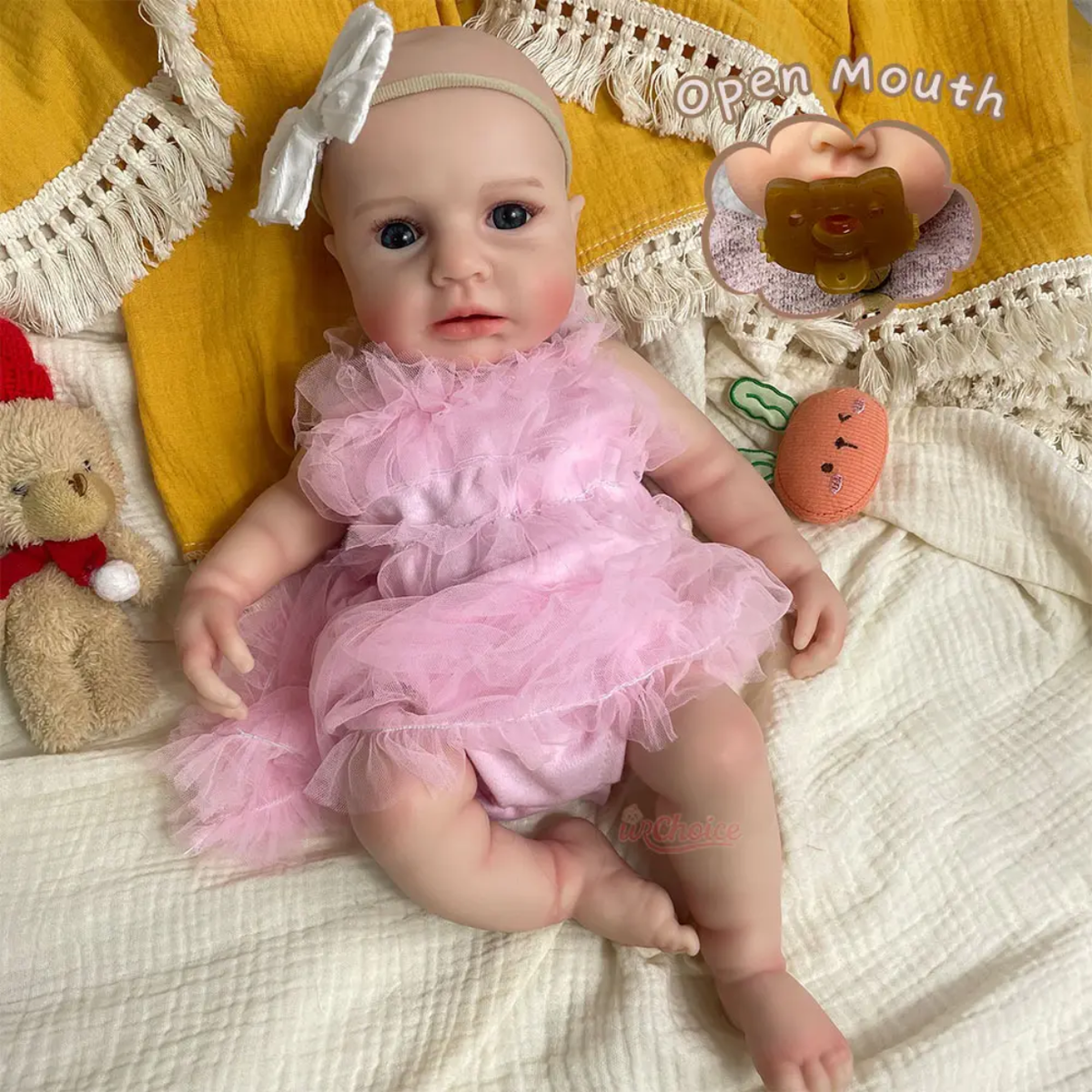 Bebé Reborn Silicona Elsa Niña 45cm / 3,4kg